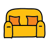 Sofa 96px Yellow